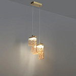 Подвесной светильник волнистой формы из фактурного стекла Wave варинант исполнения - 4 | Loft Concept в Ижевске