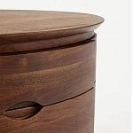 Прикроватный столик из дерева с 2-мя ящиками Moon Walnut Furniture варинант исполнения - 5 | Loft Concept в Ижевске