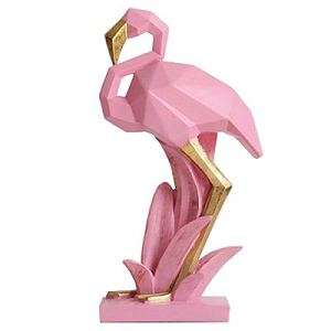Статуэтка Geometric Flamingo