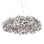 Люстра подвесная круглая с многочисленными металлическими круглыми элементами Terzani Argent варинант исполнения - 1 | Loft Concept в Ижевске