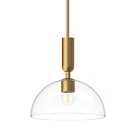 Подвесной светильник с прозрачным полусферическим стеклянным плафоном Alora Mood  варинант исполнения - 1 | Loft Concept в Ижевске