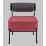 Кресло Ponpoun тёмно-серый бордо варинант исполнения - 4 | Loft Concept в Ижевске