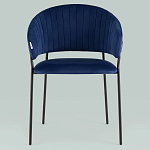 Стул в велюре синего цвета Horizon варинант исполнения - 3 | Loft Concept в Ижевске