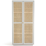 Шкаф с двумя дверцами из плетеного ротанга Tomio Wicker Furniture варинант исполнения - 1 | Loft Concept в Ижевске