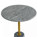 Кофейный столик круглый из мрамора серый Reliable Foundation варинант исполнения - 3 | Loft Concept в Ижевске