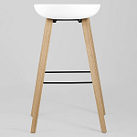 Барный стул на ножках из натурального дерева Boras White варинант исполнения - 4 | Loft Concept в Ижевске