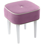 Квадратный мягкий пуф на белых ножках Winton Pouf Square варинант исполнения - 5 | Loft Concept в Ижевске