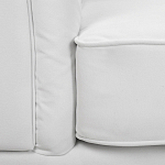 Кресло низкое с мягкой обивкой из велюра на 4-х ножках из массива березы Sophie Armchair white варинант исполнения - 6 | Loft Concept в Ижевске