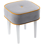 Квадратный мягкий пуф на белых ножках Winton Pouf Square варинант исполнения - 11 | Loft Concept в Ижевске