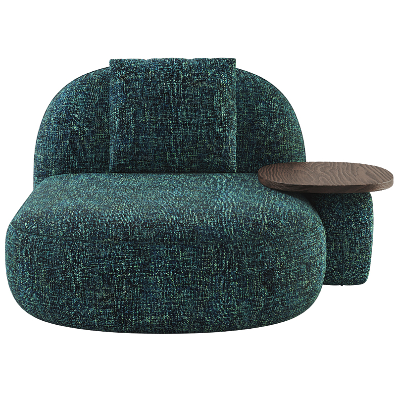 Кушетка Orus с овальным столиком  Изумрудный Орех в Ижевске | Loft Concept 