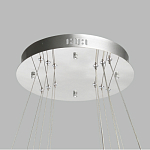 Люстра с тремя кольцами цвета хром и прозрачными хрустальными шарами по периметру Sacramento Transparent Balls Chandelier варинант исполнения - 11 | Loft Concept в Ижевске