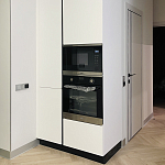 Угловой кухонный гарнитур Жемчужный белый Серый Clarke Kitchen Set White Grey варинант исполнения - 2 | Loft Concept в Ижевске