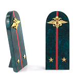 Сувенир Погон МВД из натурального камня змеевик Souvenir Epaulets варинант исполнения - 2 | Loft Concept в Ижевске