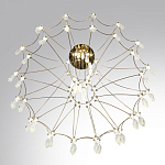 Люстра подвесная из металла с хрустальными прозрачными подвесками Quasar 81 варинант исполнения - 5 | Loft Concept в Ижевске