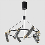 Люстра круглая с 9-ю цилиндрическими плафонами на магнитном креплении Bronze Concert варинант исполнения - 4 | Loft Concept в Ижевске