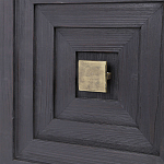 Тумба черная из дерева двухдверная Geometric Double Door Nightstand варинант исполнения - 2 | Loft Concept в Ижевске