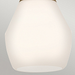 Подвесной светильник каплевидной формы с комбинированным плафоном из стали и белого матового стекла Kichler варинант исполнения - 13 | Loft Concept в Ижевске