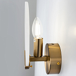 Бра с плафоном из камня в форме диска Ricci Stone Wall Lamp варинант исполнения - 4 | Loft Concept в Ижевске