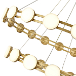 Люстра двухъярусная с круглыми светодиодными источниками света Maxine Light варинант исполнения - 8 | Loft Concept в Ижевске