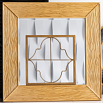 Зеркало квадратное в фактурной раме Pattern варинант исполнения - 1 | Loft Concept в Ижевске