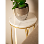 Столик дизайнерский Beige marble варинант исполнения - 5 | Loft Concept в Ижевске