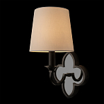 Бра с белым текстильным абажуром и фигурным основанием с зеркальной вставкой Vitorino варинант исполнения - 9 | Loft Concept в Ижевске