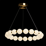 Люстра круглая с матовыми белыми шарами PEARLS Suspension варинант исполнения - 3 | Loft Concept в Ижевске