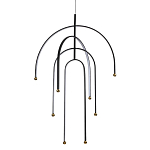 Люстра подвесная с дугообразными изогнутыми элементами Luke Lampco Tracer Lamp варинант исполнения - 1 | Loft Concept в Ижевске