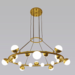 Люстра подвесная светодиодная с плафонами в форме шара Italian Globe Cedar Moss Light варинант исполнения - 4 | Loft Concept в Ижевске