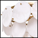 Люстра трехъярусная с подвесками из округлых элементов Cryptocrystalline Stone варинант исполнения - 4 | Loft Concept в Ижевске