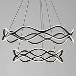Люстра подвесная с волнообразным черным каркасом Black Tsunami варинант исполнения - 1 | Loft Concept в Ижевске