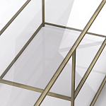 ТВ-тумба из стекла и металла Tingey Metal Glass TV Stand варинант исполнения - 3 | Loft Concept в Ижевске