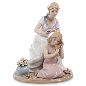 Статуэтка фарфоровая Мама с дочерью Charming Statuette