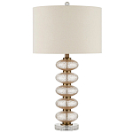 Настольная лампа с фактурным стеклянным корпусом Glamorous Pommel варинант исполнения - 3 | Loft Concept в Ижевске