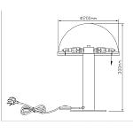 Настольная лампа c абажуром в форме купола из натурального камня  Heavenly Harmony варинант исполнения - 7 | Loft Concept в Ижевске