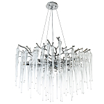 Люстра с хрустальными подвесками Frozen Drops Chandelier Chrome 10 варинант исполнения - 2 | Loft Concept в Ижевске