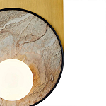 Бра с каменным диском в металлической раме Sandstone Painting варинант исполнения - 3 | Loft Concept в Ижевске