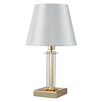 Настольная лампа с белым тканевым абажуром в форме конуса Laurent варинант исполнения - 5 | Loft Concept в Ижевске