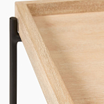 Консоль деревянной столешницей и полкой Wooden Table Top and Shelf варинант исполнения - 2 | Loft Concept в Ижевске