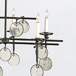 Люстра подвесная с 8-ю лампами и стеклянными круглыми подвесками Currey & Company варинант исполнения - 5 | Loft Concept в Ижевске