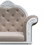 Рекомье со спинкой в стиле прованс Montmartre Provence Ottoman варинант исполнения - 6 | Loft Concept в Ижевске