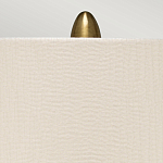 Настольная лампа с рифленым керамическим основанием в бронзовом цвете и жемчужным шёлковым абажуром Elstead Lighting варинант исполнения - 4 | Loft Concept в Ижевске