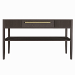 Дизайнерская Консоль с полкой и ящиком Primo Темный орех варинант исполнения - 8 | Loft Concept в Ижевске