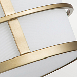 Потолочный светильник с белым матовым абажуром в металлическом каркасе Feiss варинант исполнения - 5 | Loft Concept в Ижевске