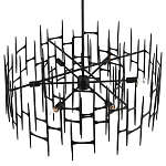 Люстра черная остроконечной формы Black Satin варинант исполнения - 3 | Loft Concept в Ижевске