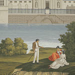 Обои ручная роспись Monuments of Paris Roberts on scenic paper варинант исполнения - 2 | Loft Concept в Ижевске