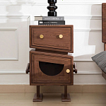 Тумбочка прикроватная с ящиком и дверцей Робот Robot Desk варинант исполнения - 1 | Loft Concept в Ижевске