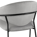 Серый стул с обивкой из искусственной замши Alexis варинант исполнения - 7 | Loft Concept в Ижевске