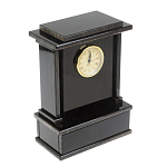 Часы настольные черные из натурального камня Обсидиан Stone Clock варинант исполнения - 2 | Loft Concept в Ижевске