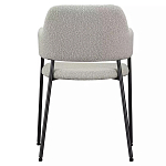 Стул мягкий с подлокотниками Chair Gray Upholstery Boucle варинант исполнения - 4 | Loft Concept в Ижевске